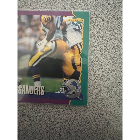 Barry Sanders Score ‘94 Pinnacle 1994 NFL trading card Detroit Lions #1 RB - Picture 2 of 5